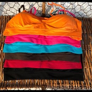 Coobie seamless scoopneck Bralettes  New. Set of 6
